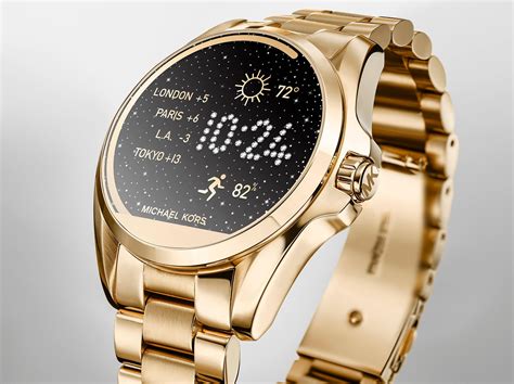 smart watch michael kors gold|michael kors bradshaw watch gold.